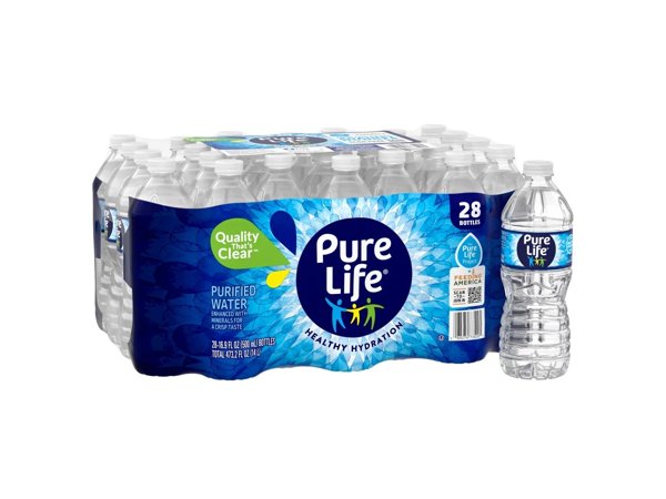 Pure Life Water 16.9 oz, 40 pk
